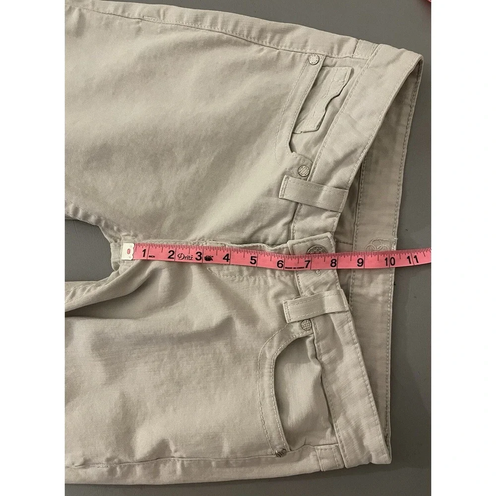 Bebe Jeans Womens 30 Kayla Chained Embroidered Flared Gray - Picture 12 of 12